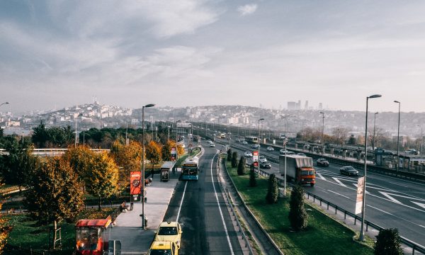 Highway in broad daylight